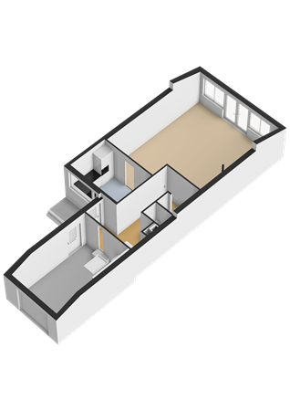 Floorplan - Dopperstraat 111, 3752 JC Bunschoten-Spakenburg